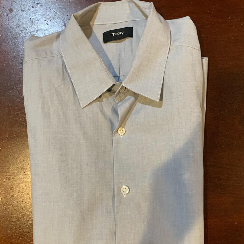 theory long sleeve dress shirt